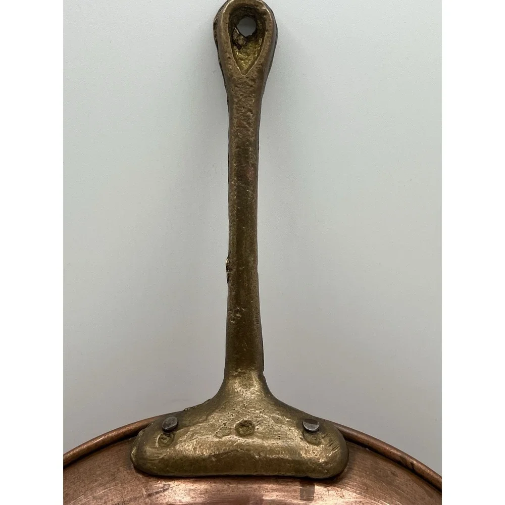 antique‎ French copper 6 egg Escargot pan 9.5